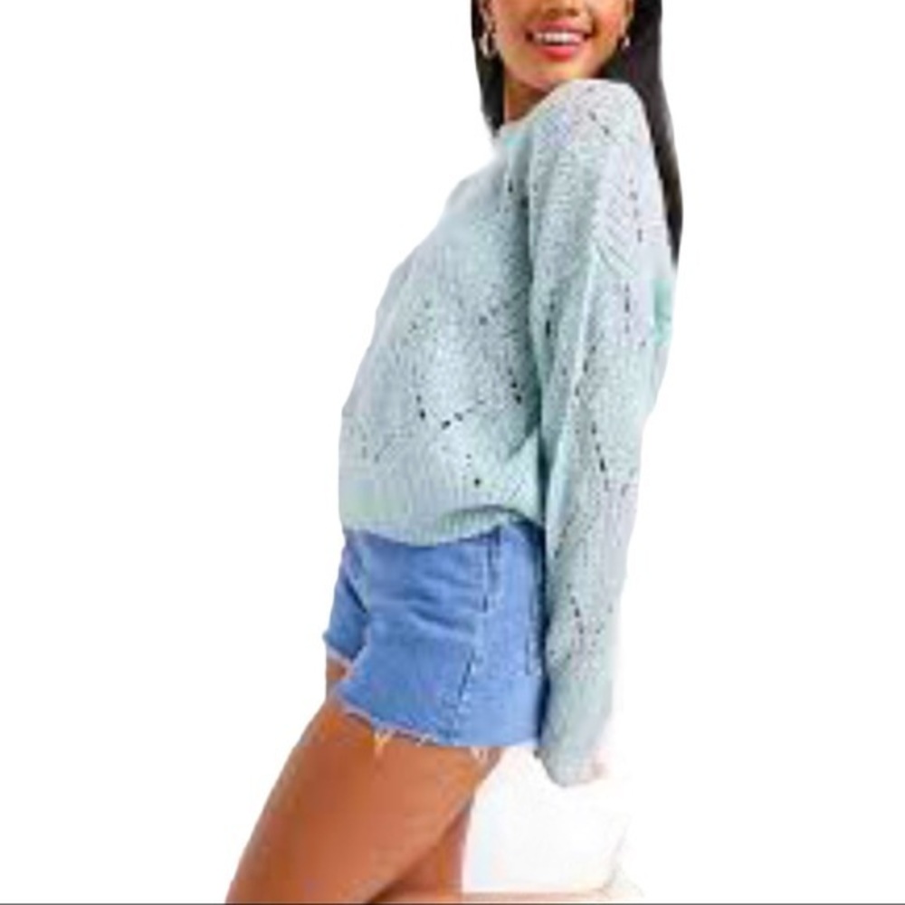ARIZONA JEAN COMPANY CABLE KNIT SWEATER NWT L